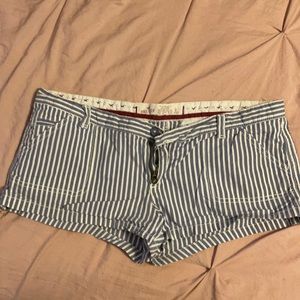 Hollister women shorts, size 9, white and grayish
